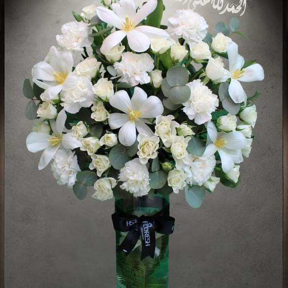 Mix white tulip